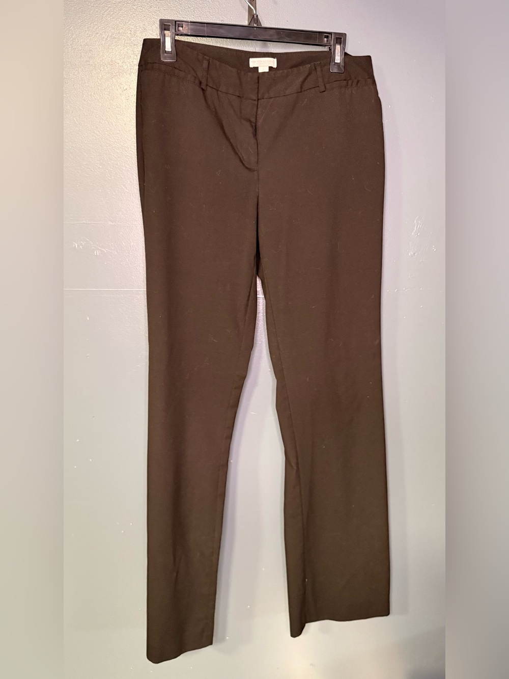 New York & Company Black Straight-Leg Trousers